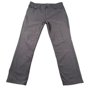 English Laundry Mens Straight Leg Pants Gray Textured 5-Pocket Trousers 35x31
